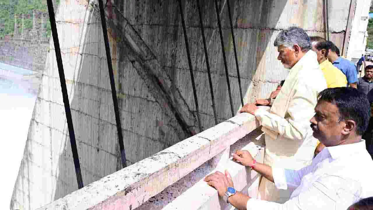 AP CM Chandrababu Naidu in Srisailam: కృష్ణమ్మకు సీఎం చంద్రబాబు నాయుడు జల హారతి..