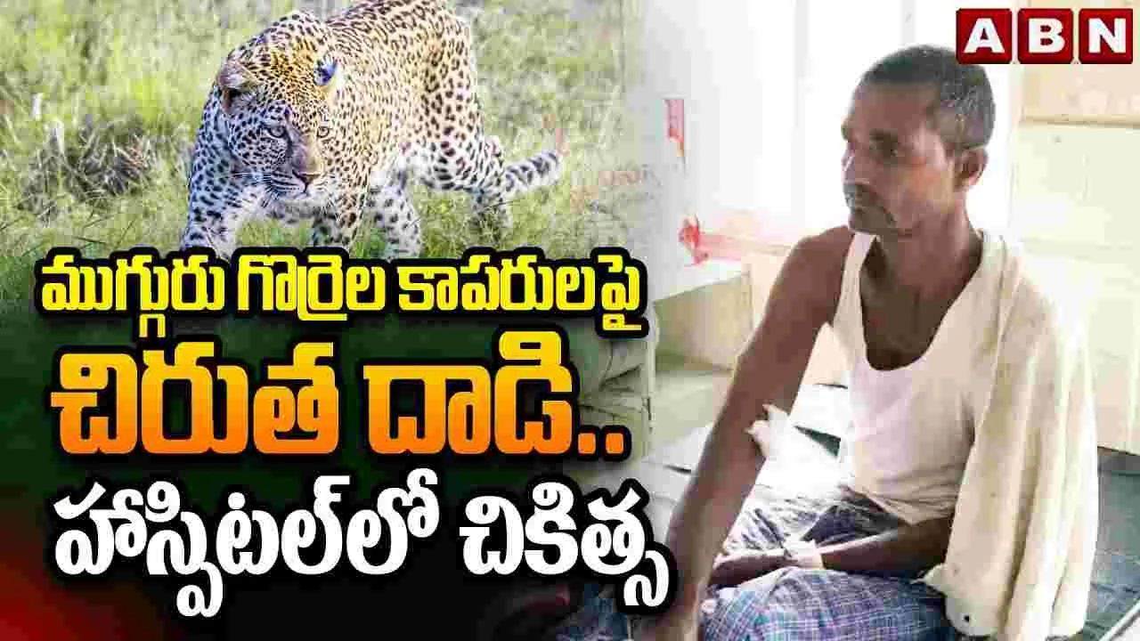 Leopard Attack: కుక్క అనుకుని చిరుతపై దాడి.. ముగ్గురికి గాయాలు..