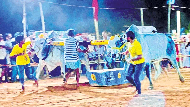 ఉత్సాహంగా బండలాగుడు పోటీలు