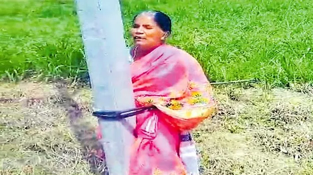 Kuppam: కన్నతల్లిని కట్టేసి నట్లు