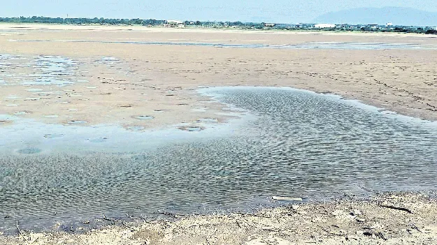 చేపల కోసం చెరువు ఖాళీ!