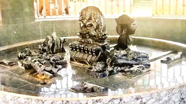 డీఆర్‌ వలసలో నవగ్రహ విగ్రహాల ధ్వంసం 