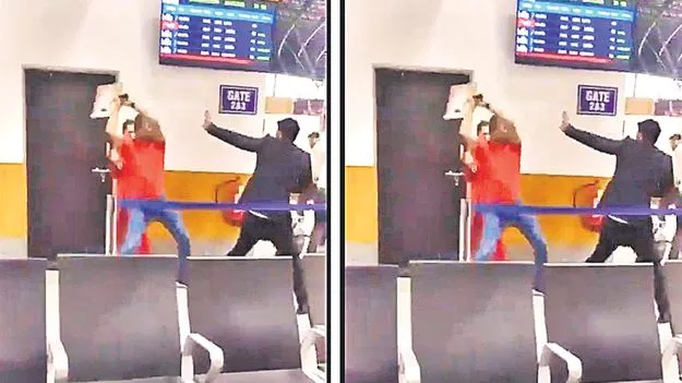 Airline Staff Attack: అదనపు లగేజీ విషయంలో గొడవ..