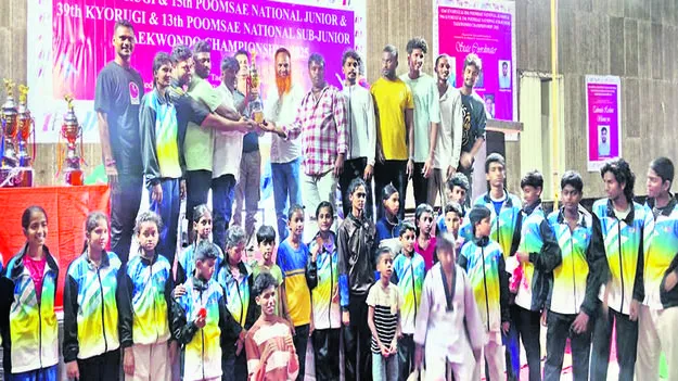 Taekwondo తైక్వాండో పోటీల్లో ప్రతిభ