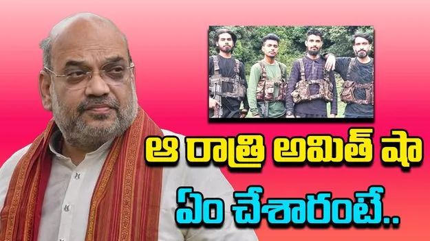 Operation Mahadev: పహల్గామ్ ఉగ్రవాదుల హతం.. ఆ రాత్రి అమిత్ షా ఏం చేశారంటే..