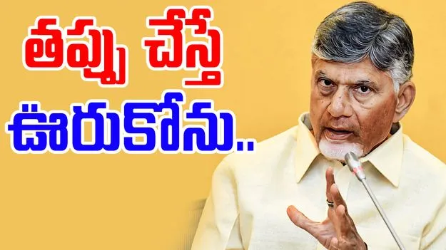 CM Chandrababu: తప్పు చేస్తే ఊరుకోను