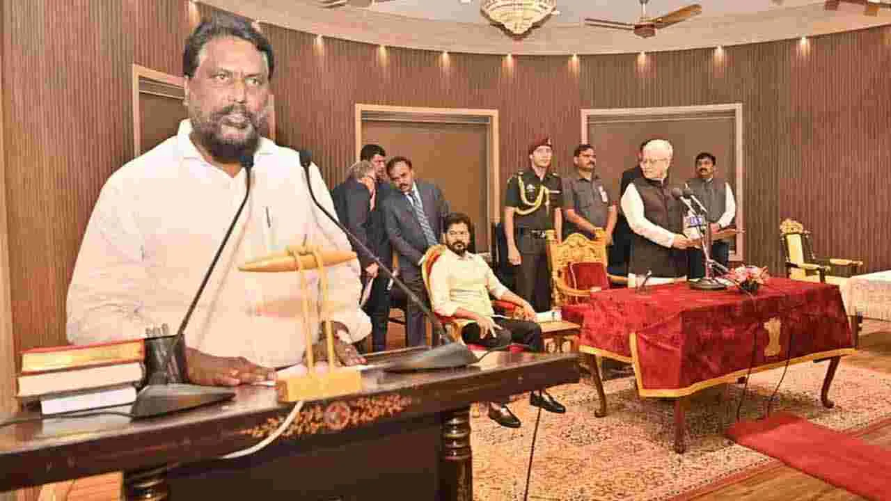 Telangana Cabinet Expansion: రాజ్భవన్లో నూతన మంత్రుల ప్రమాణ స్వీకారం