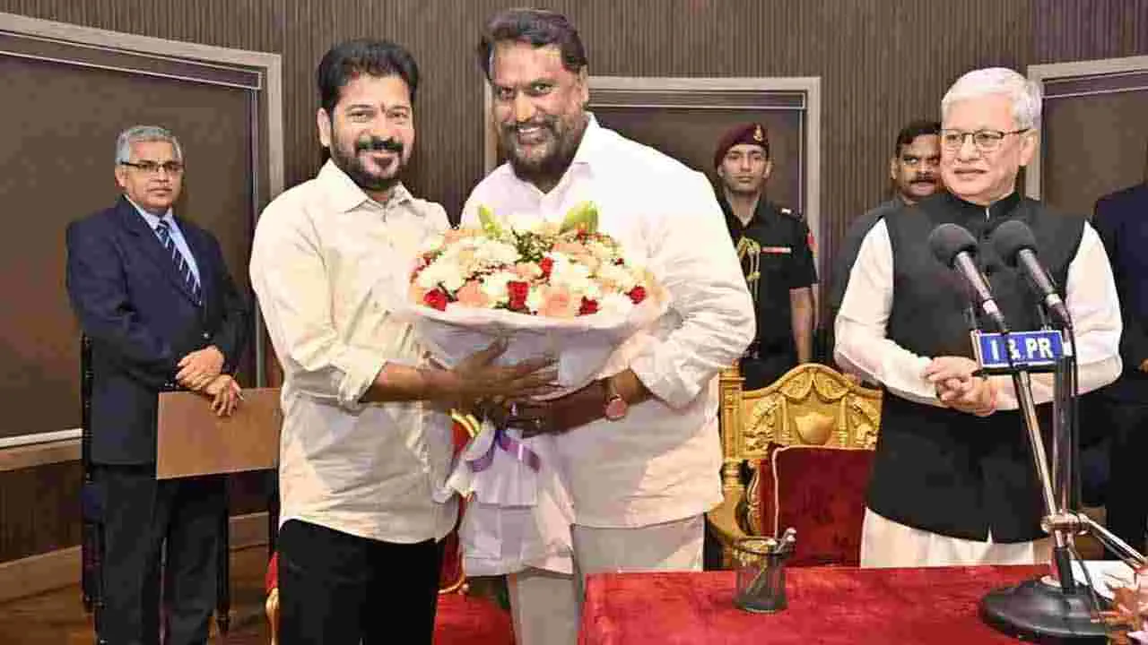 Telangana Cabinet Expansion: రాజ్భవన్లో నూతన మంత్రుల ప్రమాణ స్వీకారం