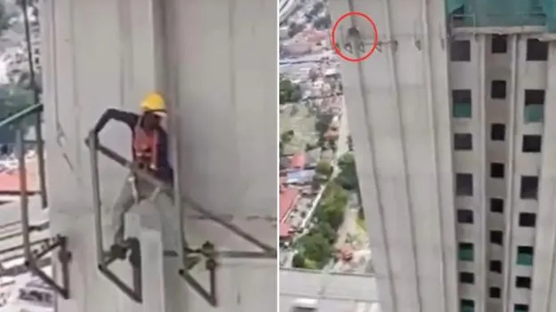 Viral Video: వామ్మో.. భయం అంటే మీనింగే తెలియని బ్లడ్ అది.. ఎంత ప్రమాదకరంగా పని చేస్తున్నాడో చూడండి..