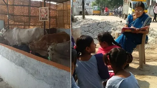 Telangana Education: పాఠశాలల కన్నా గోశాలలపైన మక్కువ