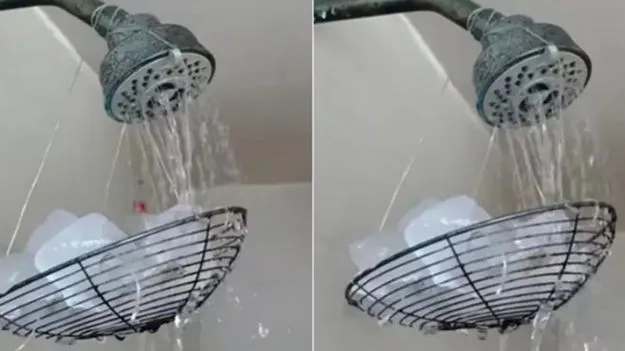 Ice Bath Video: వావ్.. ఏం ఐడియా గురూ.. వేసవిలో చన్నీళ్ల స్నానానికి సూపర్ ట్రిక్..