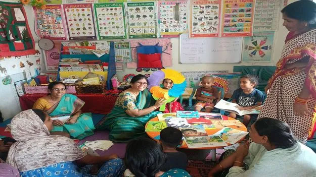 అంగన్‌వాడీల్లో ప్రవేశాలపై దృష్టి