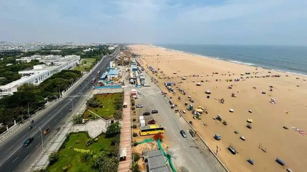 Chennai: 6 లేన్లుగా మెరీనా బీచ్ రోడ్డు..