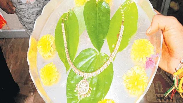 సత్యదేవుడి దేవేరికి వజ్రాల నక్లెస్‌ బహూకరణ