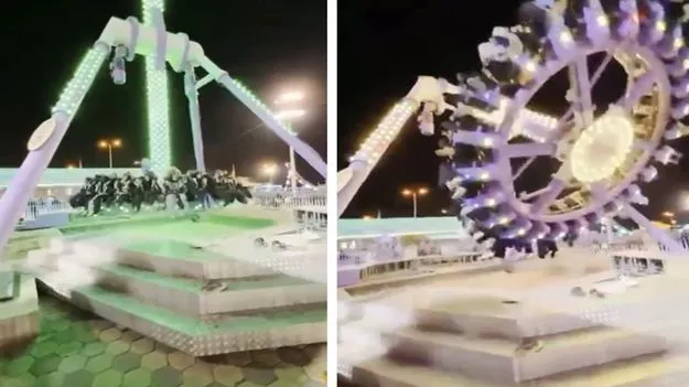 Taif amusement park crash: వామ్మో.. థ్రిల్లింగ్ రైడ్లో అనూహ్య ఘటన.. చివరకు ఏం జరిగిందో చూడండి..