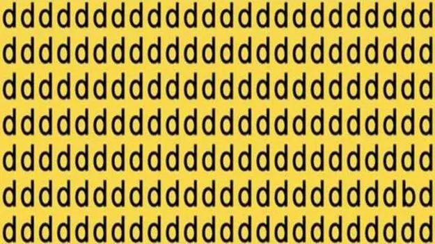 Optical Illusion Test: మీవి చురుకైన కళ్లు అయితే.. ఈ dల మధ్యనున్న bను 5 సెకెన్లలో పట్టుకోండి