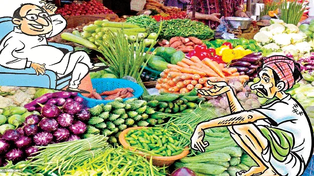 vigetables rates effected  వారికి పన్నీరు.. వీరికి కన్నీరు
