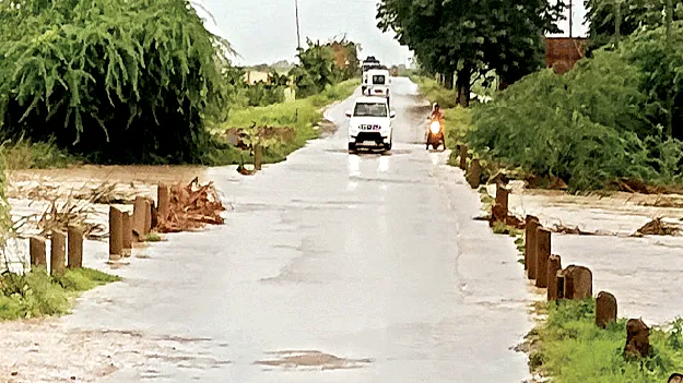 గూడూరులో భారీ వర్షం 