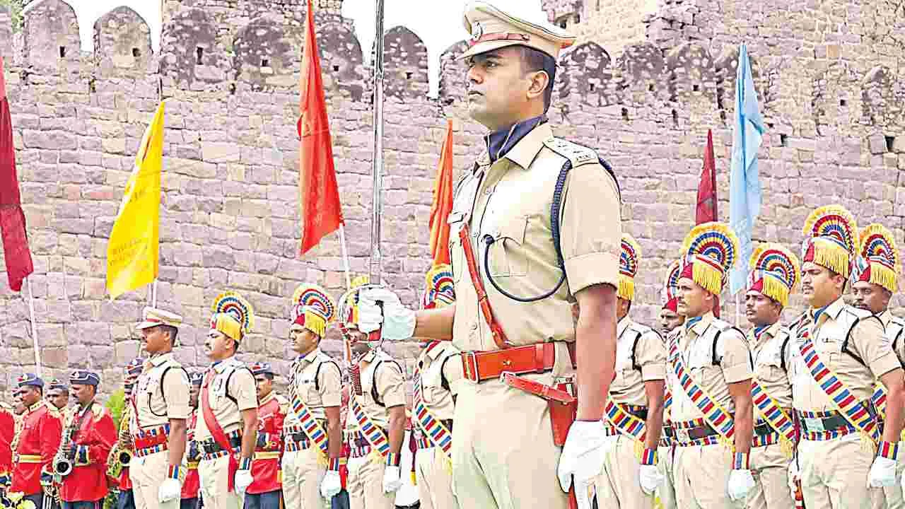 Golconda Fort: స్వాతంత్య్ర వేడుకలకు ఏఎస్పీ చిత్తరంజన్‌ నేతృత్వం
