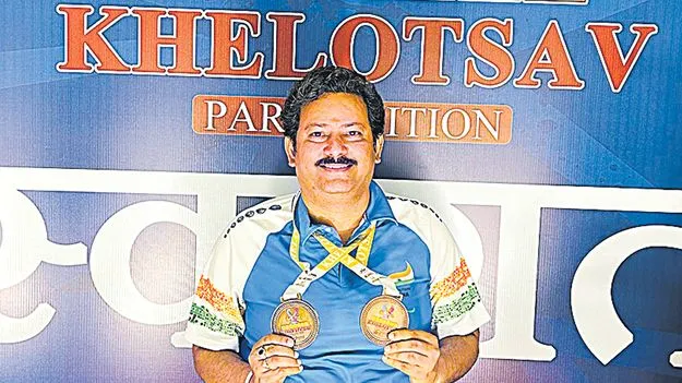 Gold Medal: షూటర్‌ శ్రీధర్‌ డబుల్‌ ధమాకా