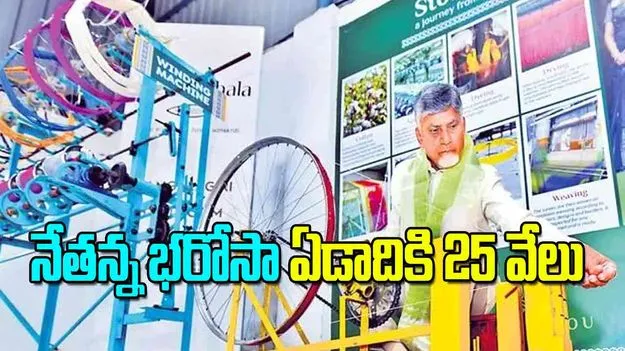 CM Chandrababu Naidu: నేతన్న భరోసా ఏడాదికి 25 వేలు