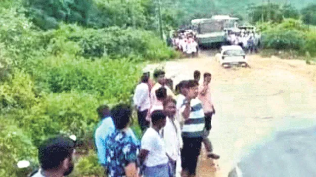 నల్లమలలో భారీ వర్షం