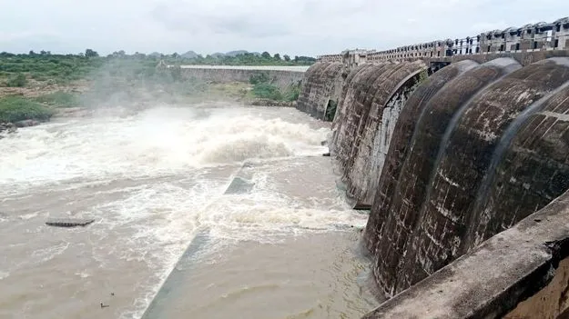 తెరుచుకున్న సరళాసాగర్‌ 5 గేట్లు