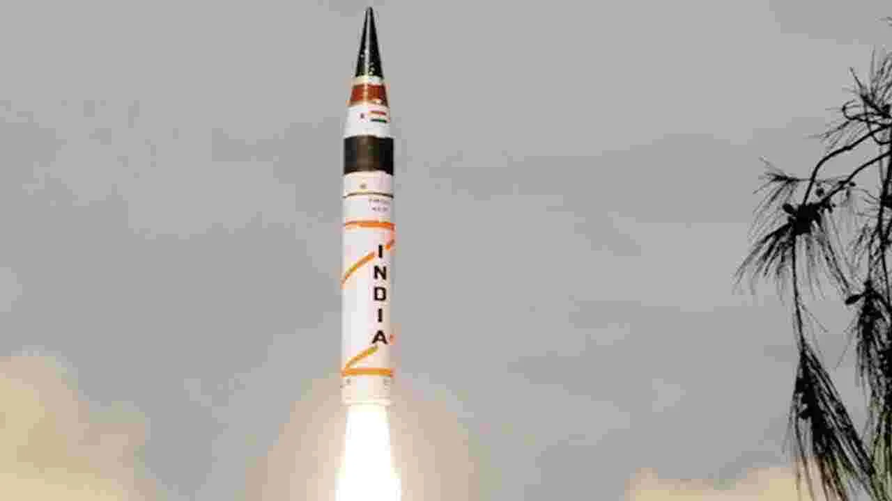 Agni 5 Ballistic Missile: అగ్ని 5 ఇంటర్‌మీడియట్ రేంజ్ మిస్సైల్ పరీక్ష విజయవంతం