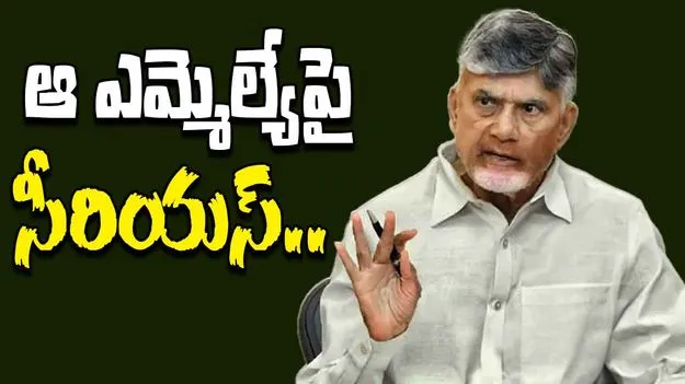 CM Chandrababu: ఎమ్మెల్యే రాజశేఖర్ రెడ్డి తీరుపై సీఎం చంద్రబాబు సీరియస్