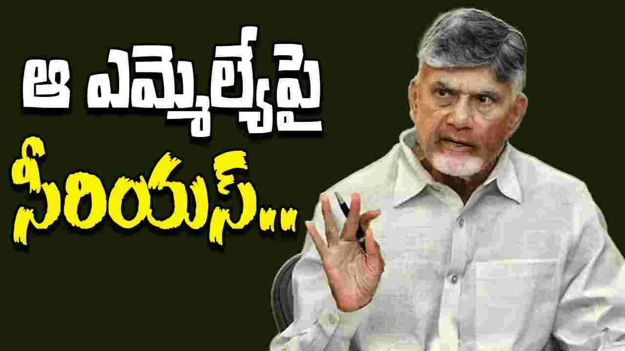 CM Chandrababu: ఎమ్మెల్యే రాజశేఖర్ రెడ్డి తీరుపై సీఎం చంద్రబాబు సీరియస్