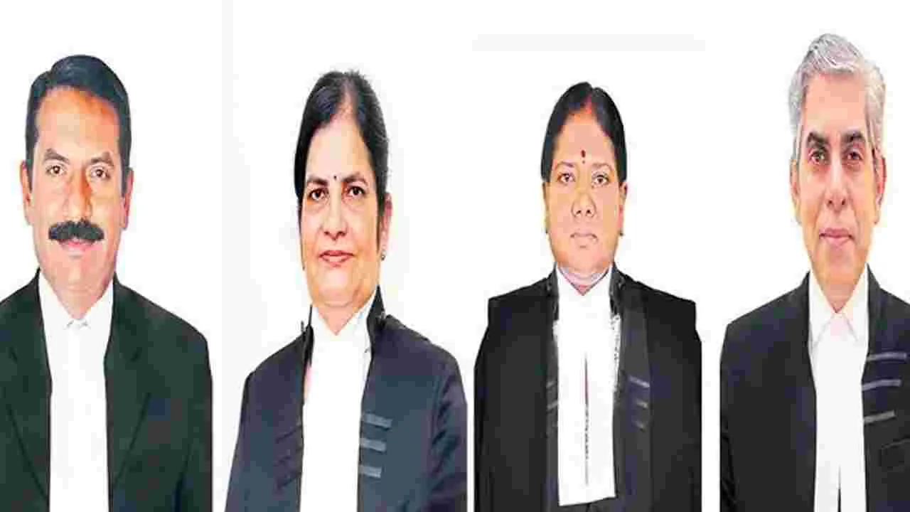 Four Judges Take Oath: హైకోర్టు శాశ్వత న్యాయమూర్తులుగా నలుగురు జడ్జీల ప్రమాణ స్వీకారం