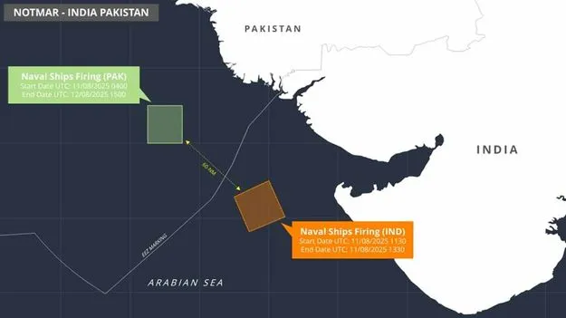 Naval Exercise : అరేబియా సముద్రంలో రేపు, ఎల్లుండి భారత్, పాక్ నావికా విన్యాసాలు