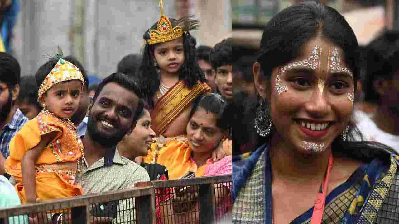 ఇస్కాన్ దేవాలయంలో ఘనంగా కృష్ణాష్టమి వేడుకలు