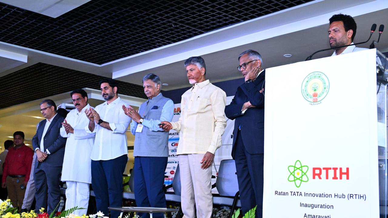 CM Chandrababu :  అమరావతిలో రతన్ టాటా ఇన్నోవేషన్ హబ్ ప్రారంభోత్సవ కార్యక్రమంలో సిఎం చంద్రబాబు