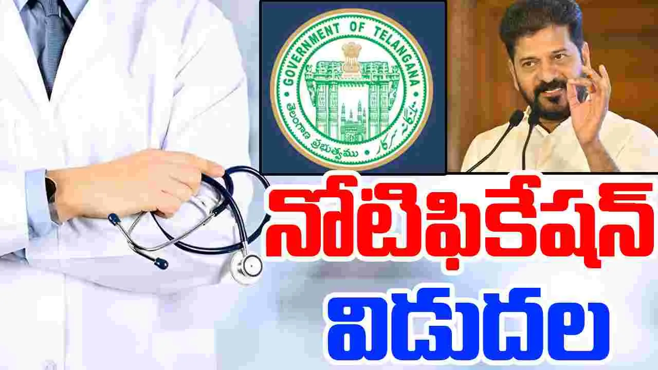 Telangana Health Department Notification: గుడ్ న్యూస్.. ఆ శాఖలో పోస్టుల భర్తీకి నోటిఫికేషన్ విడుదల