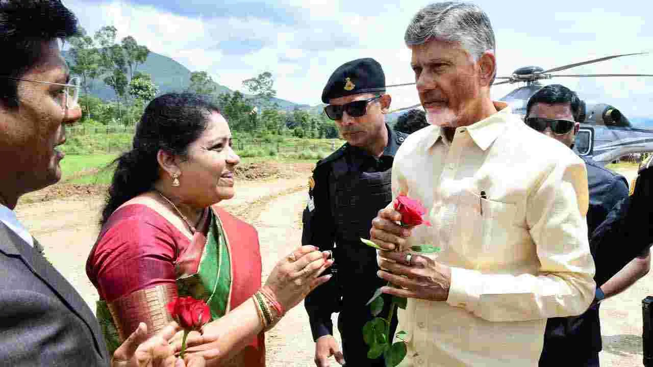 CM Forest Tour:  పాడేరు మండలం వంజంగిలో సీఎం చంద్రబాబు అడవి బాట