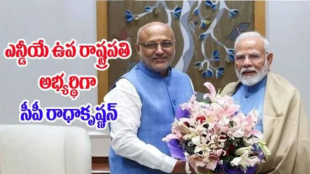CP Radhakrishnan: ఎన్డీయే ఉపరాష్ట్రపతి అభ్యర్థిగా సీపీ రాధాకృష్ణన్