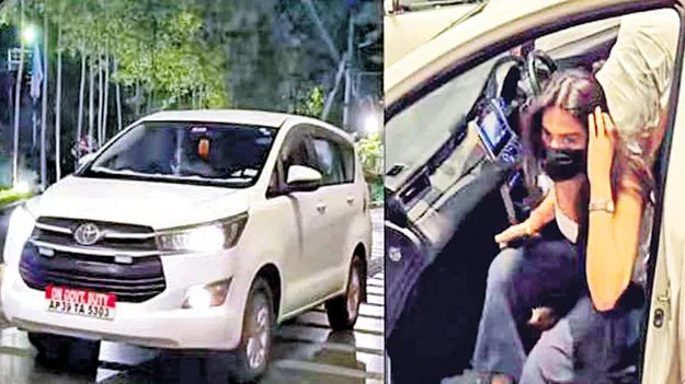 Vijayawada Airport: ప్రభుత్వ కారులో హీరోయిన్‌ నిధి అగర్వాల్‌