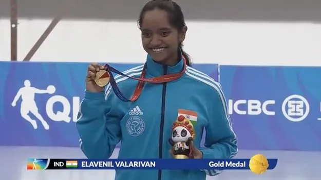 Elavenil Valarivan Shines with Silve: వలరివన్‌ స్వర్ణ కాంతులు