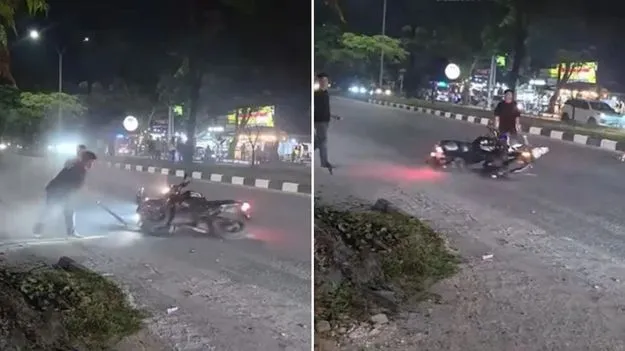 Funny Bike Accident: ఇలాంటి యాక్సిడెంట్ ఎక్కడా చూసుండరు.. ఈ రెండు బైక్‌లను చూస్తే నవ్వాపుకోవడం కష్టం..