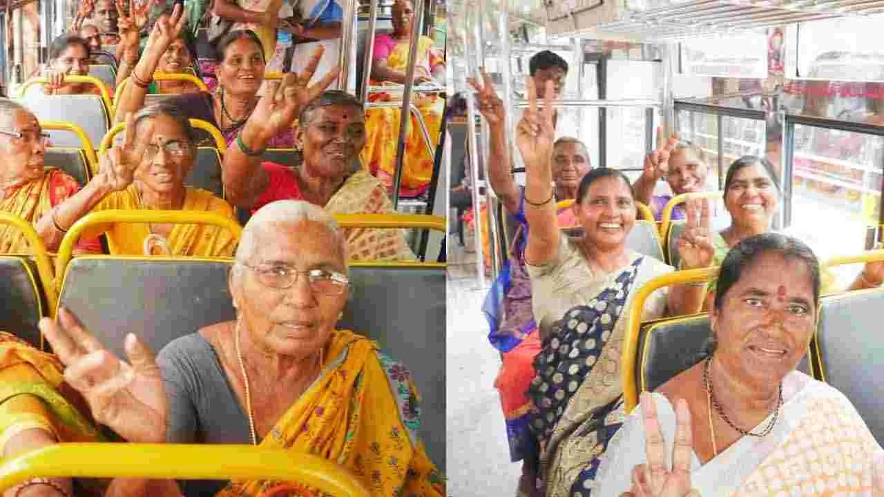 స్త్రీ శక్తికి నూతన శక్తి.. ఉచిత బస్సు పథకాన్ని ప్రారంభించిన సీఎం చంద్రబాబు..