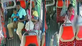 Bus Accident Video: బస్సులో ఇలా కూర్చుంటున్నారా.. తల్లి ఒడిలోని ఈ చిన్నారికి ఏమైందో చూస్తే..