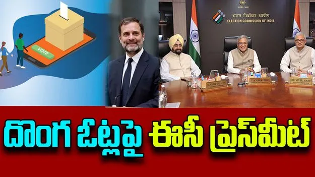 EC :  ఇవాళ ఢిల్లీలో ఈసీ ప్రెస్ మీట్.. బీహార్‌ ఓటరు జాబితా,  రాహుల్‌ ఆరోపణలపై స్పందించే ఛాన్స్