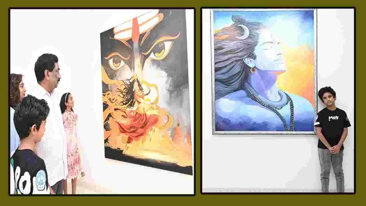 Art Gallery: చిన్నారి అనన్య నాదెళ్ల ఆర్ట్ గ్యాలరీని ప్రారంభించిన వేమూరి రాధాకృష్ణ 