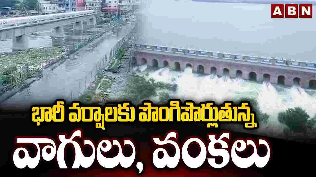 Heavy Rains: భారీ వర్షాలకు పొంగిపొర్లుతున్న వాగులు, వంకలు