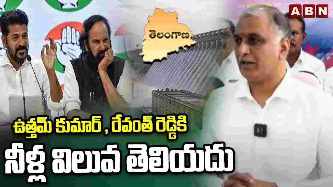 Harish Rao :  రైతులపై కాంగ్రెస్‌ ప్రభుత్వం పగ తీర్చుకుంటోంది, వాళ్లకు నీటి విలువ తెలీదు : హరీశ్ రావు