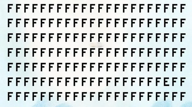 Optical Illusion Test: మీ కళ్లు చురుకైనవా.. అయితే ఈ Fల మధ్యనున్న Eను 5 సెకెన్లలో కనిపెట్టండి..