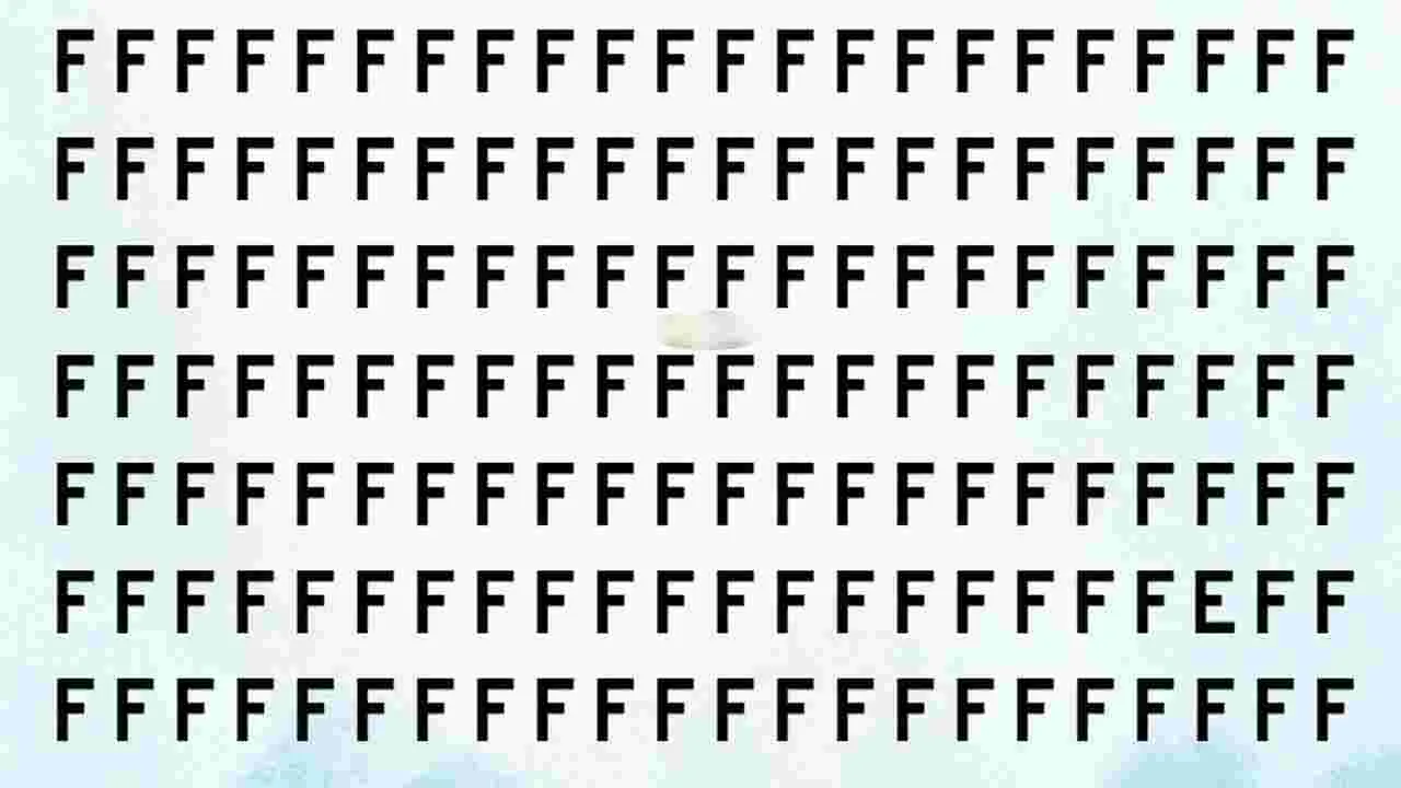 Optical Illusion Test: మీ కళ్లు చురుకైనవా.. అయితే ఈ Fల మధ్యనున్న Eను 5 సెకెన్లలో కనిపెట్టండి..