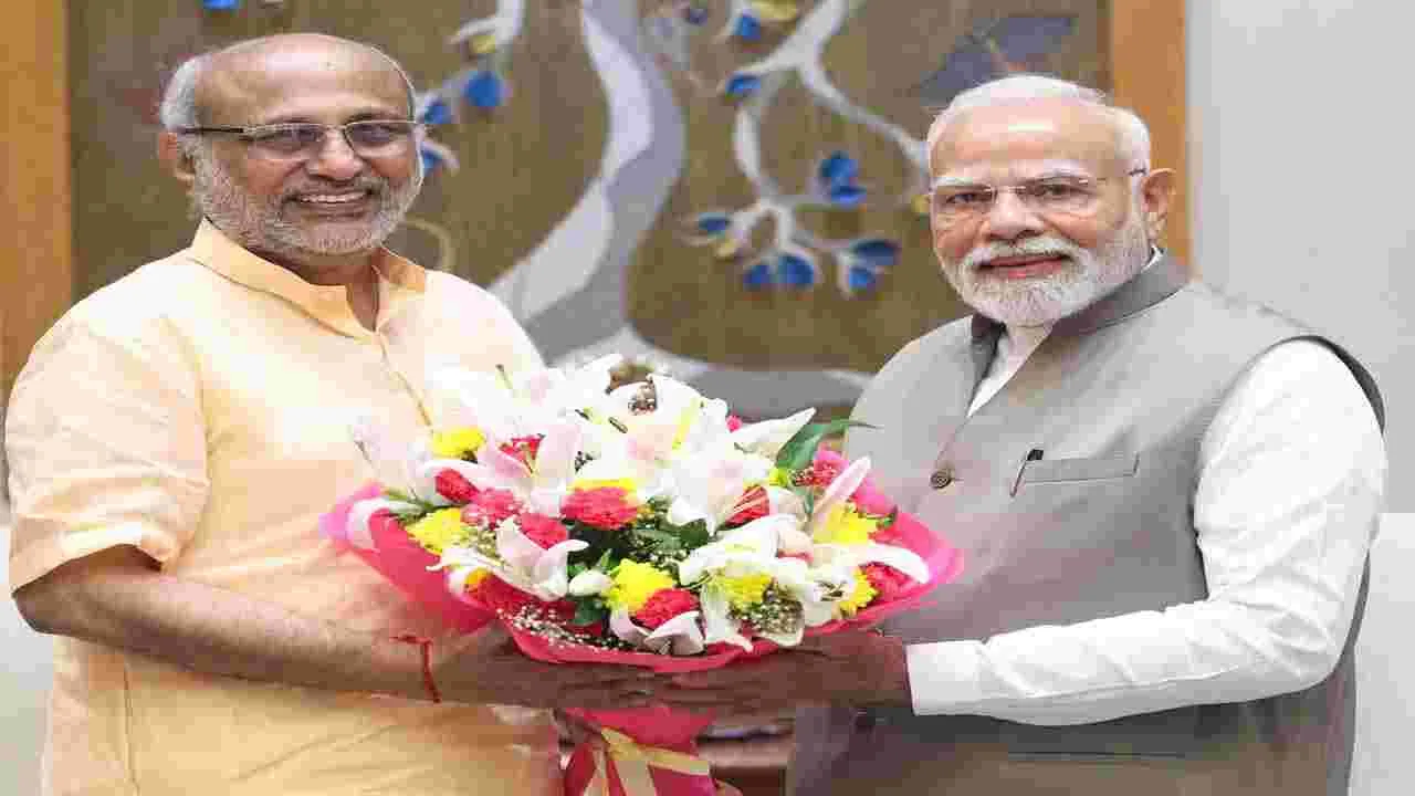 CP Radhakrihnan: మోదీని కలిసిన ఎన్డీయే ఉపరాష్ట్రపతి అభ్యర్థి రాధాకృష్ణన్