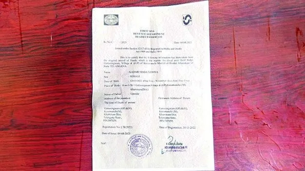 Khammam: ఇదీ మన రెవెన్యూ అధికారుల పనితీరు.. బర్త్‌ సర్టిఫికెట్‌కు దరఖాస్తు చేస్తే.. 